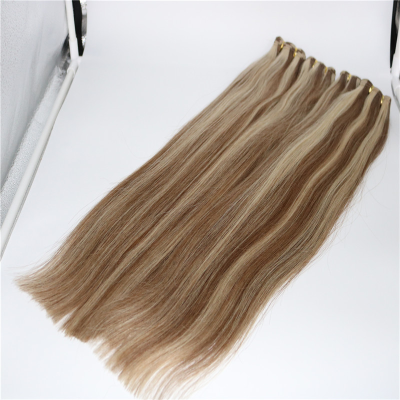 Wholesale #613/10 best hand tied beaded wefts extensions